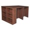 Regency Storage Desk StandUp Storage Cab 3 Desk Quad, BookCase, 46" D X 42" H, 85" W X Melamine Laminate LSSC3SD8546CH - alternate 3
